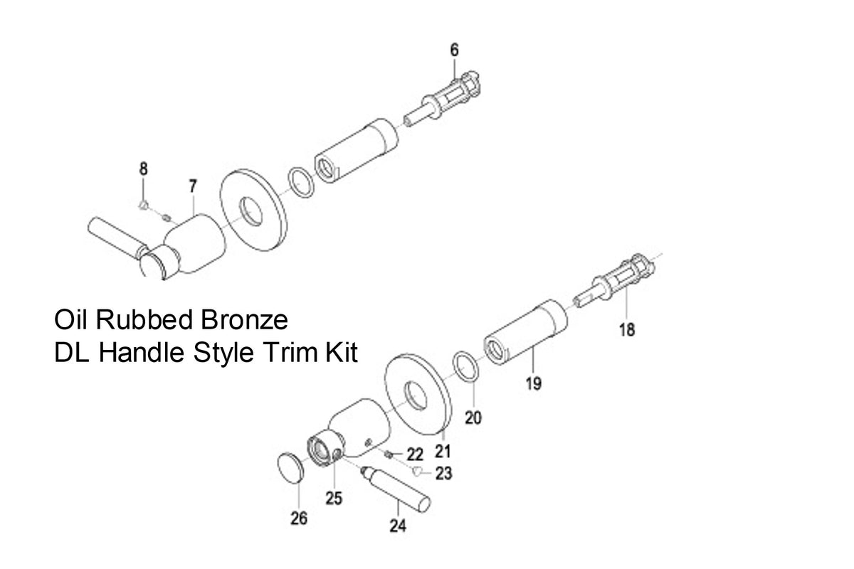 Oil Rubbed Bronze DL Trim Kit Per Image