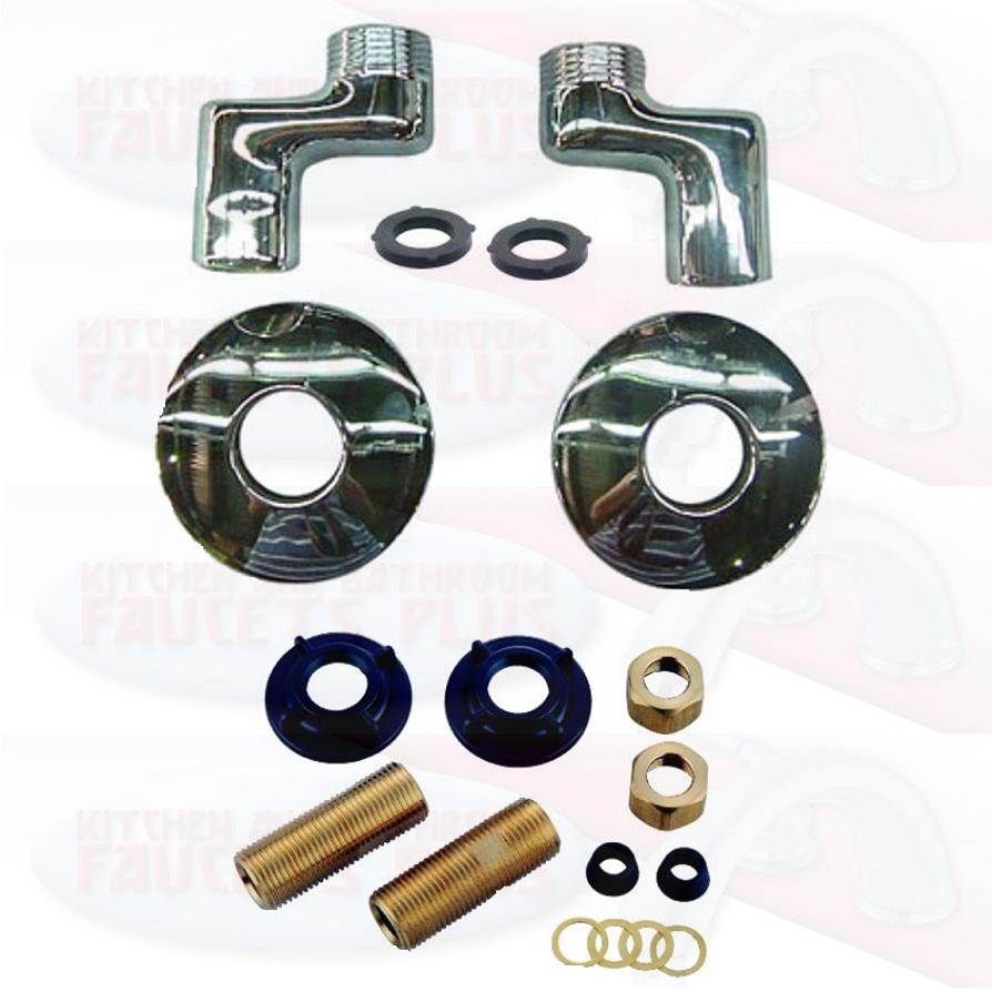 Clawfoot Bathtub Faucet Adjustable Swing Arms Chrome