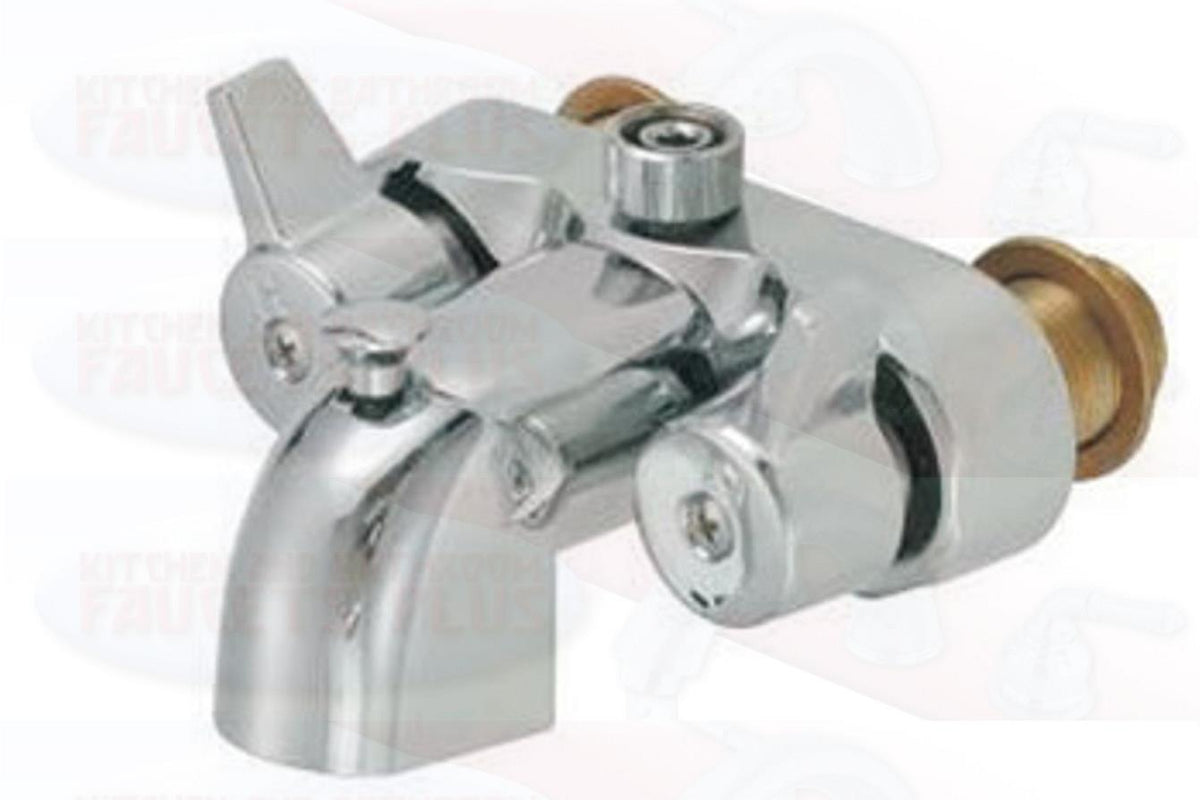 Chrome Clawfoot Tub Add-A-Shower Bathcock Diverter Faucet