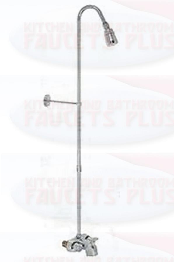 Chrome Clawfoot Tub Add-A-Shower Kit