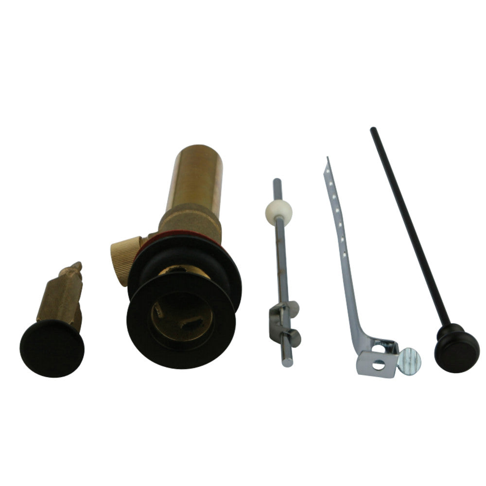 Kingston Brass Pop-Up Drain with Overflow, 22 Gauge