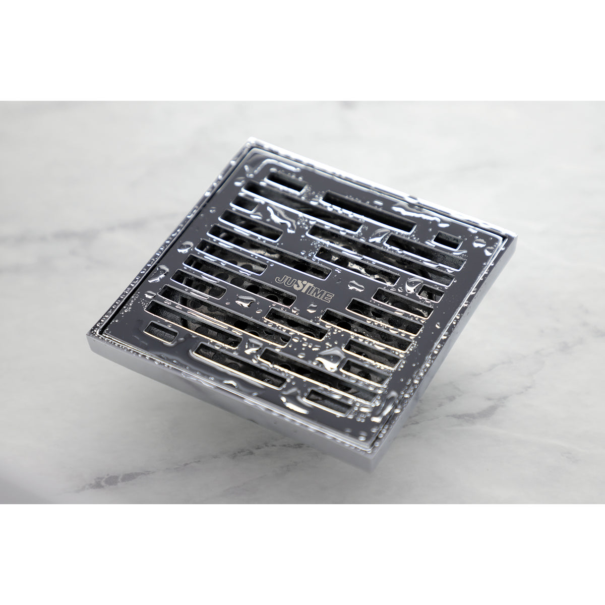 Kingston Brass Watercourse Transit 4" Square Grid Shower Drain