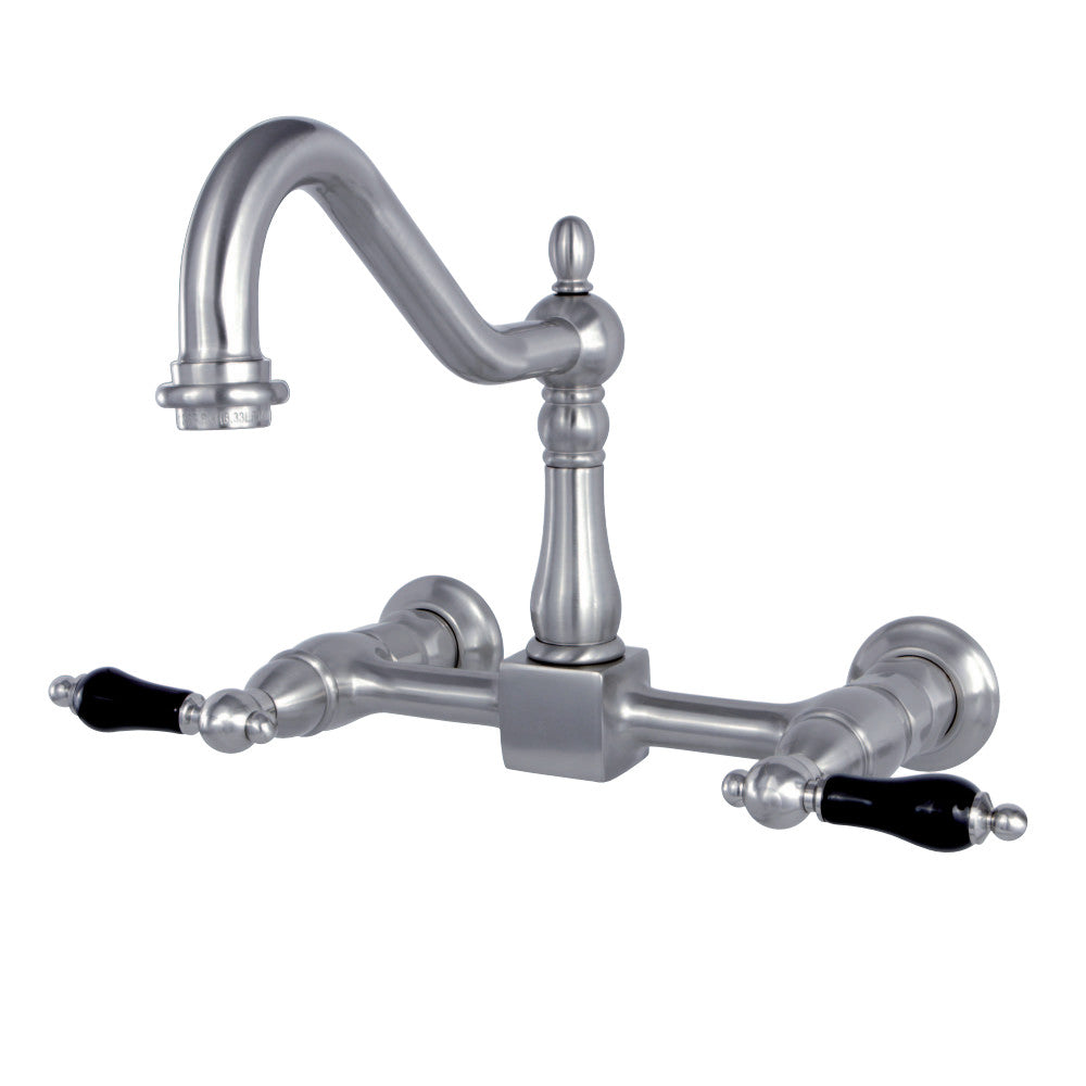 Kingston Brass KS1246PKL Duchess Wall Mount Bridge Kitchen Faucet