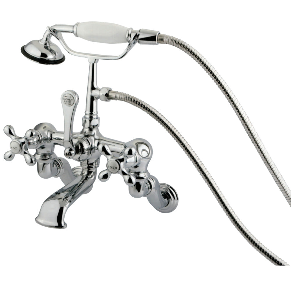 Vintage Wall Mount Clawfoot Tub Faucet with Hand Shower