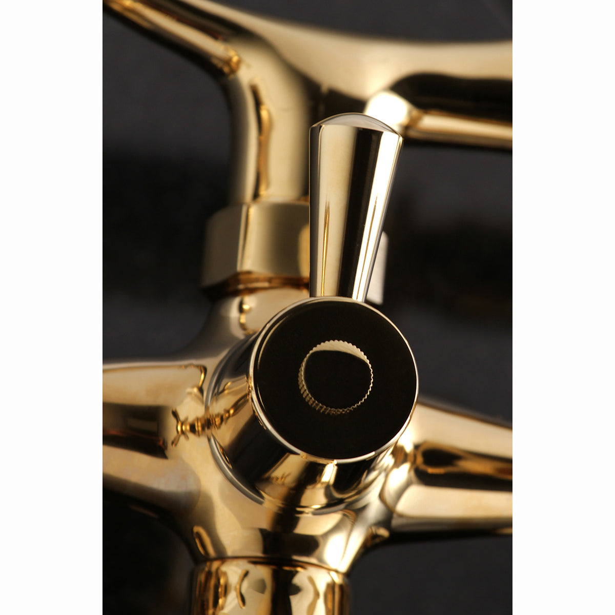 Kingston Tub Wall Mount Clawfoot Tub Faucet with Hand Shower