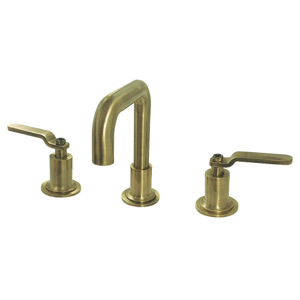 Kingston Brass KS142KLNB Whitaker Widespread Bathroom Faucet with Push Pop-Up