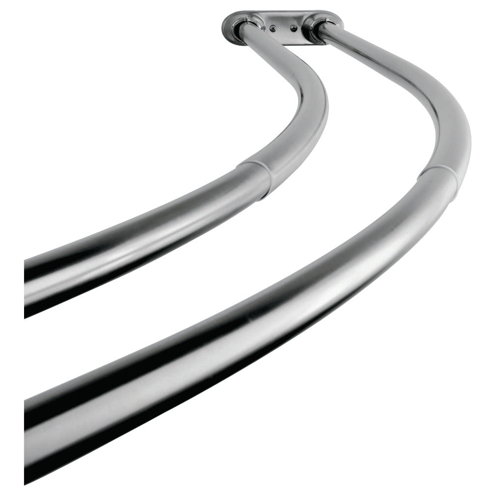 Kingston Brass Adjustable (60"-72") Double Curved Stainless Steel Shower Curtain Rod