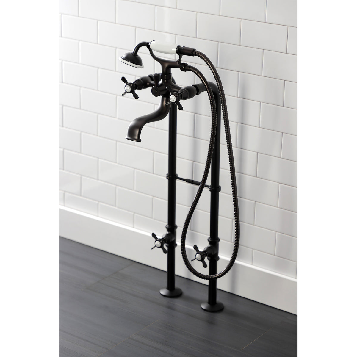 Essex Freestanding Clawfoot Tub Faucet Package with Supply Line