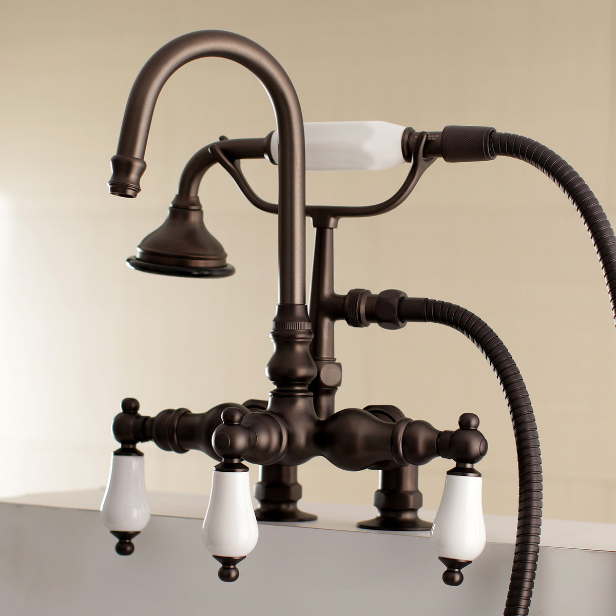 Aqua Vintage Clawfoot Tub Faucet with Hand Shower