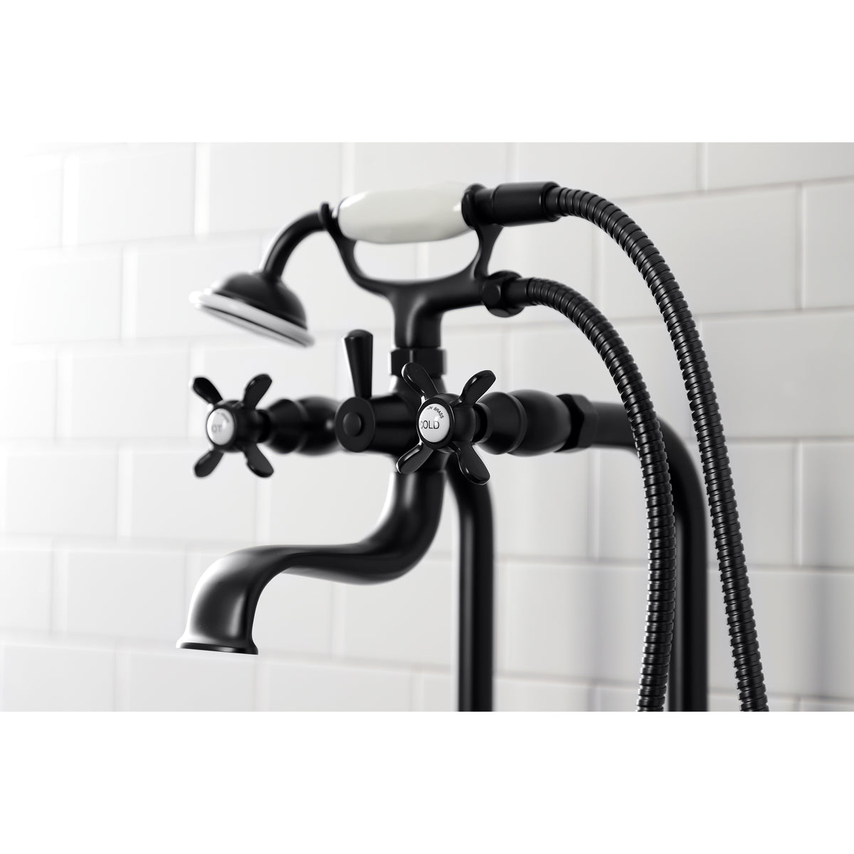 Essex Freestanding Clawfoot Tub Faucet Package with Supply Line