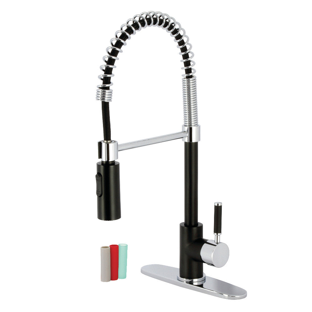 Gourmetier LS8770DKL Kaiser Single-Handle Pre-Rinse Kitchen Faucet