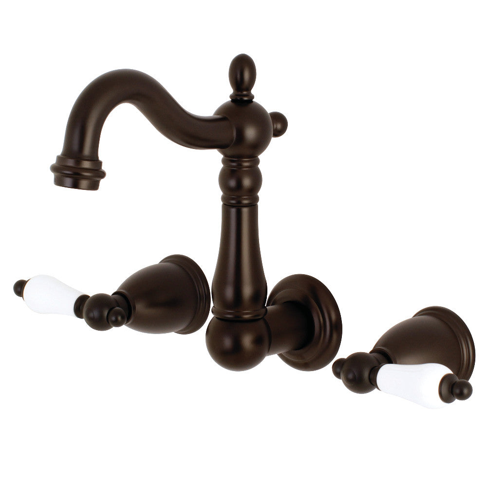 Kingston Brass KS1225PL Heritage Wall Mount Bathroom Faucet