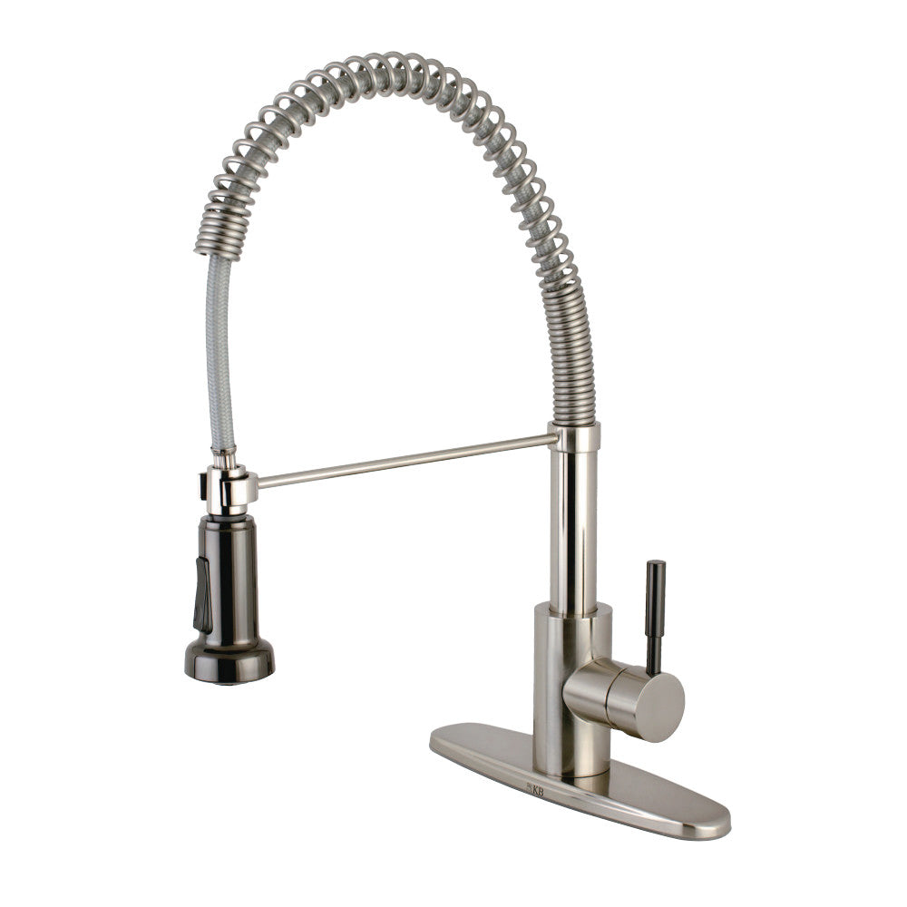 Gourmetier GSY8881DKL Kaiser Single-Handle Pre-Rinse Kitchen Faucet