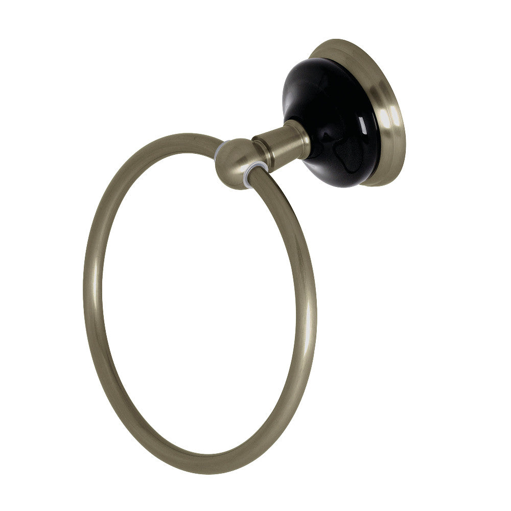 Kingston Brass Water Onyx 6 in. Towel Ring
