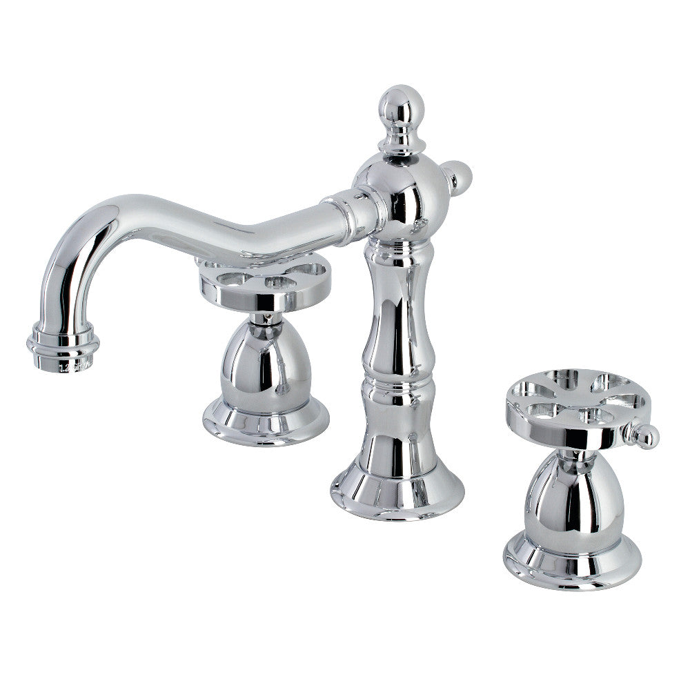 Kingston Brass KS1978RX Belknap Widespread Bathroom Faucet with Brass Pop-Up