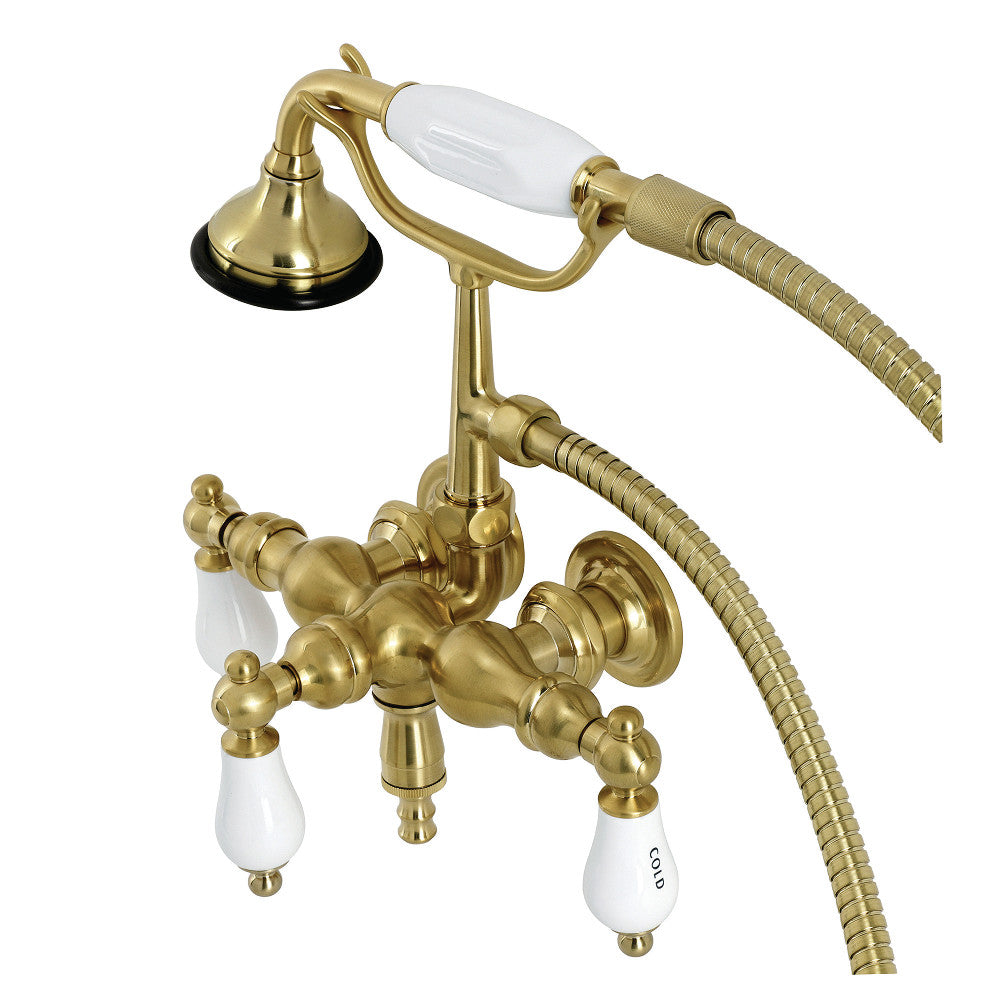 Aqua Vintage Vintage 39510 Inch Wall Mount Tub Faucet with Hand Shower