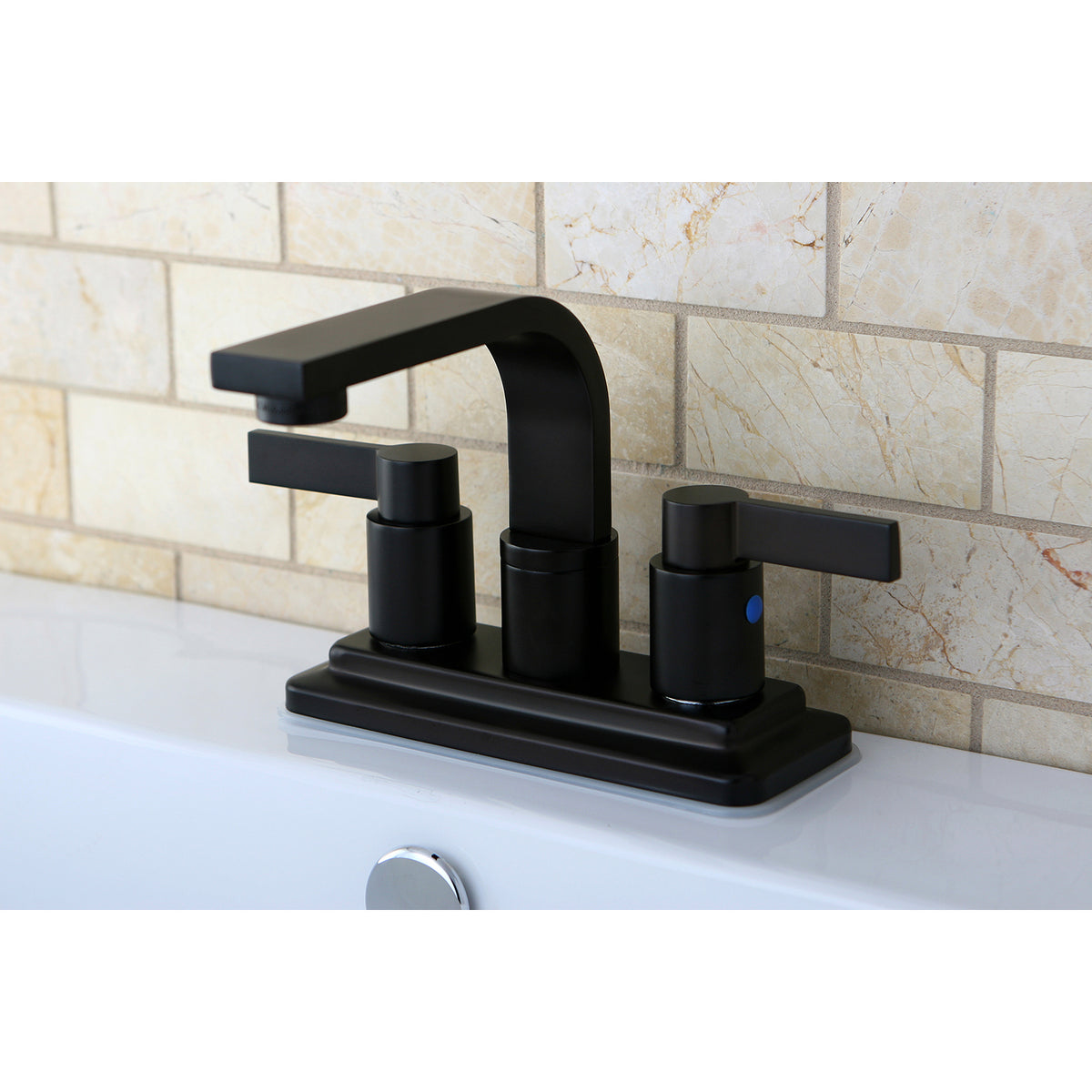 Kingston Brass KB8462NDL NuvoFusion 4-Inch Centerset Bathroom Faucet