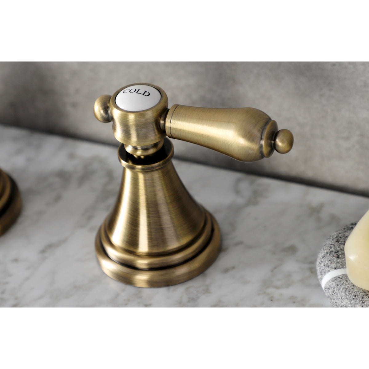 Kingston Brass KS2981BAL Heirloom Widespread Bathroom Faucet with Brass Pop-Up