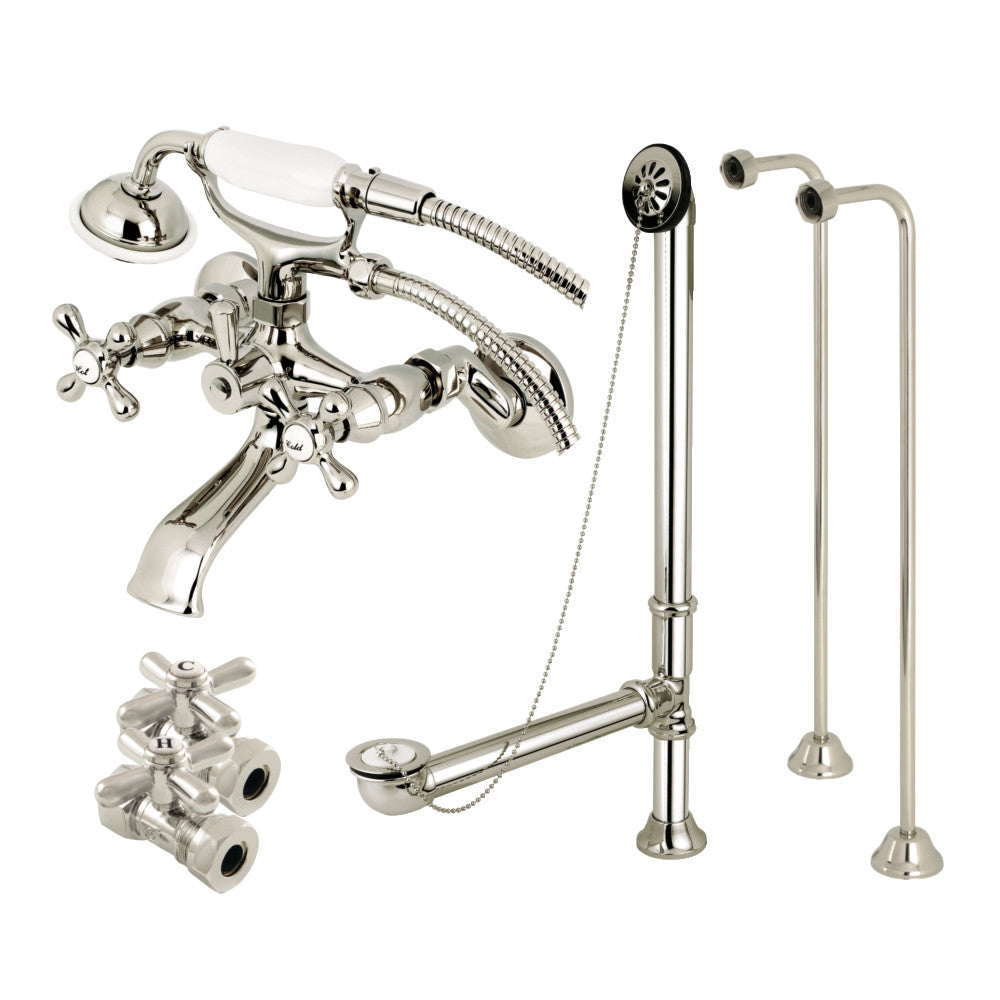 Vintage Wall Mount Clawfoot Faucet Package
