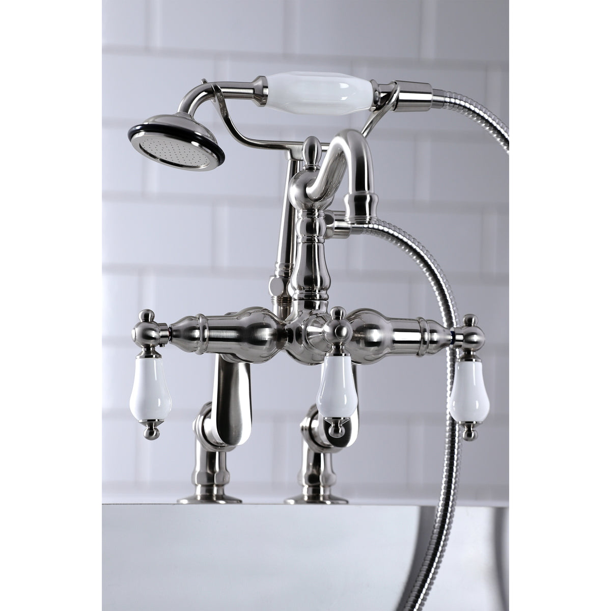 Vintage Clawfoot Tub Faucet with Hand Shower