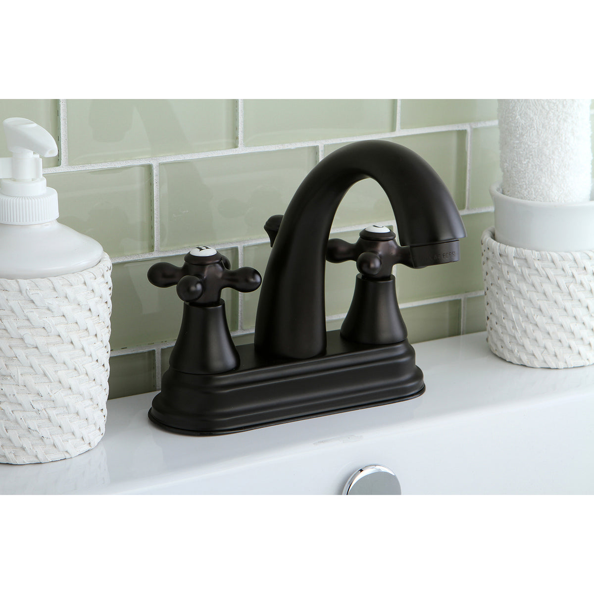 Kingston Brass KS7615AX 4 in. Centerset Bathroom Faucet