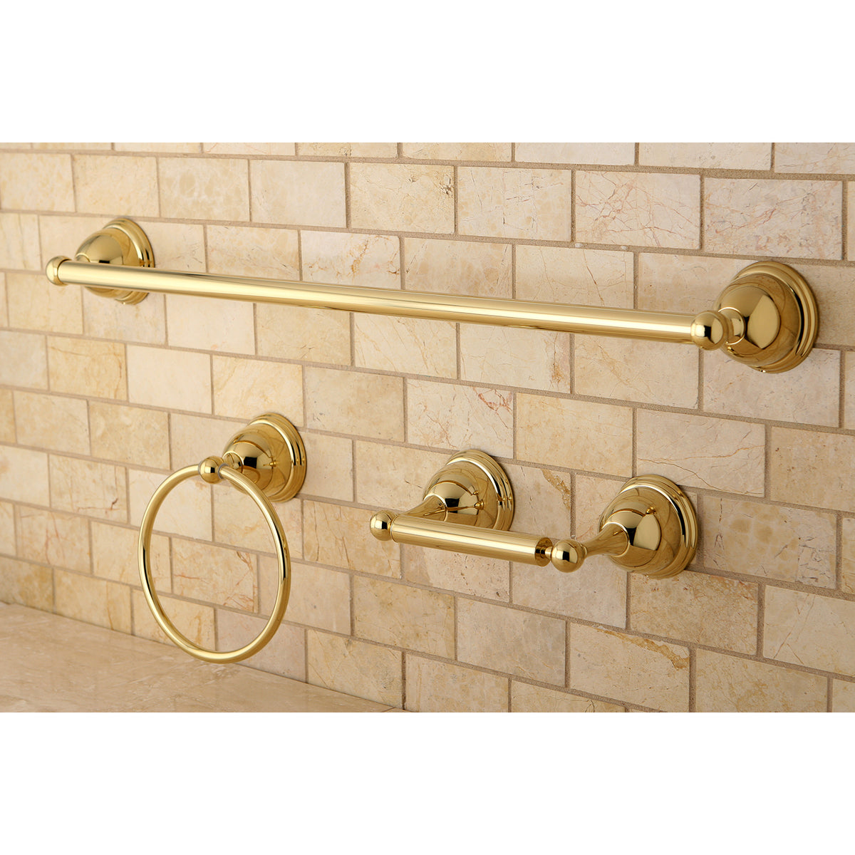 Kingston Brass Restoration 3-Piece Bathroom Hardware