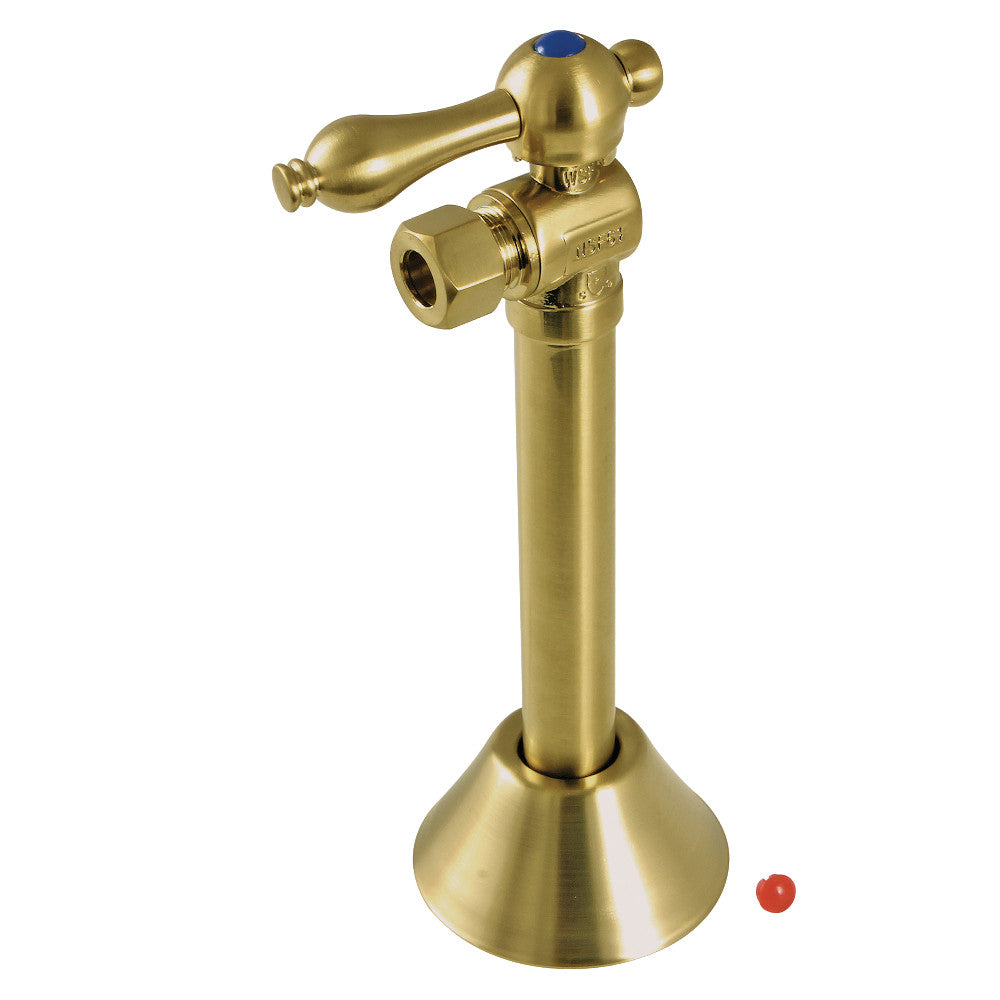 Kingston Brass 1/2" Sweat x 3/8" OD Comp Angle Shut-Off Valve with 5" Extension
