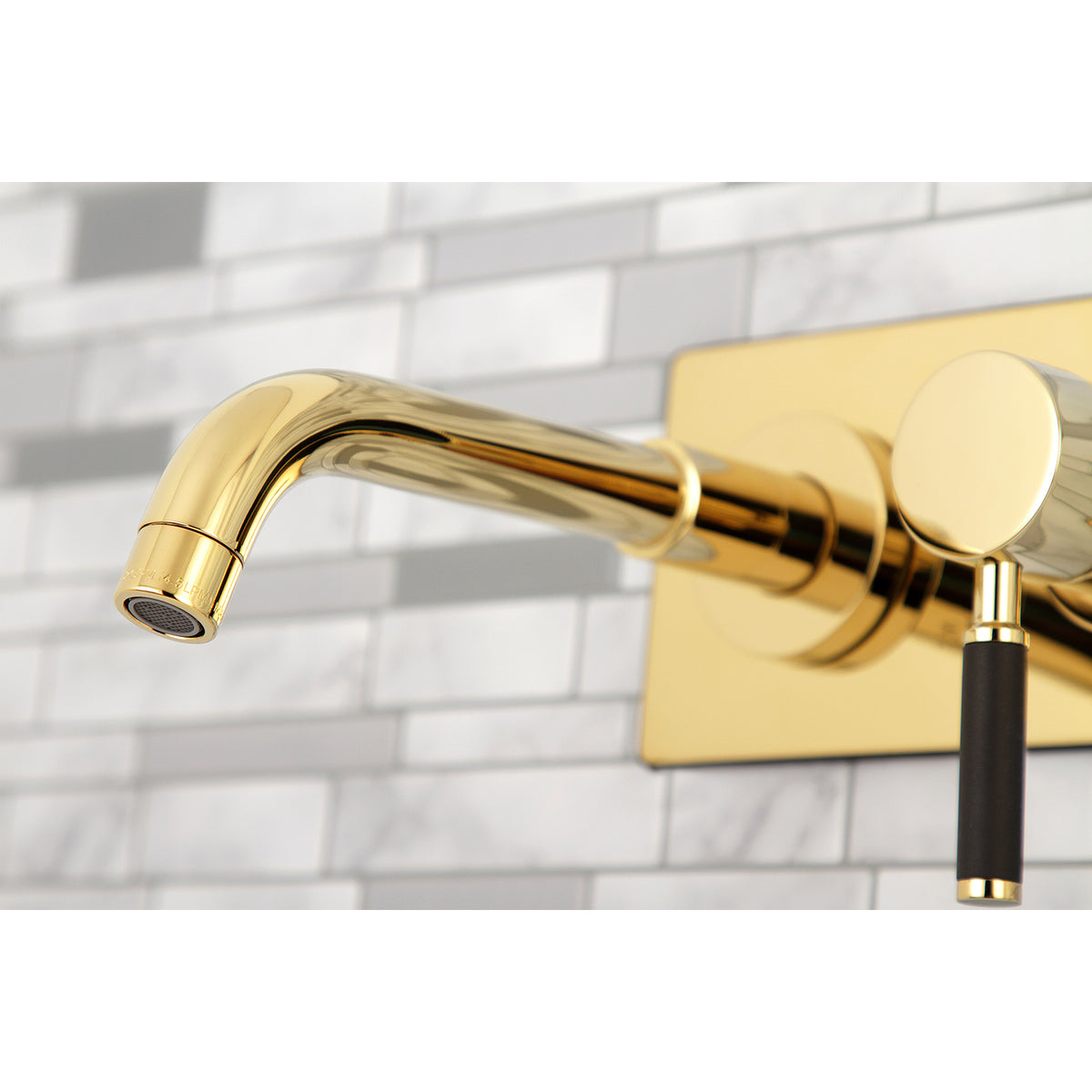 Kingston Brass KS8118DKL Kaiser Single-Handle Wall Mount Bathroom Faucet