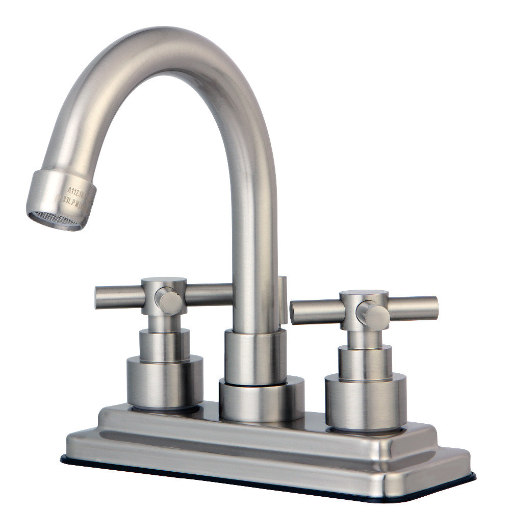Kingston Brass KS8661EX Elinvar 4 in. Centerset Bathroom Faucet with Brass Pop-Up