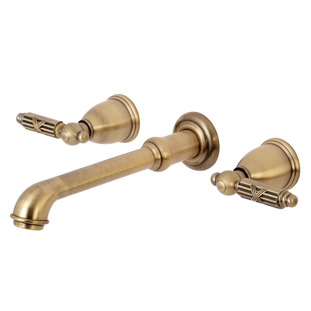 Kingston Brass KS7128GL Georgian Two-Handle Wall Mount Bathroom Faucet