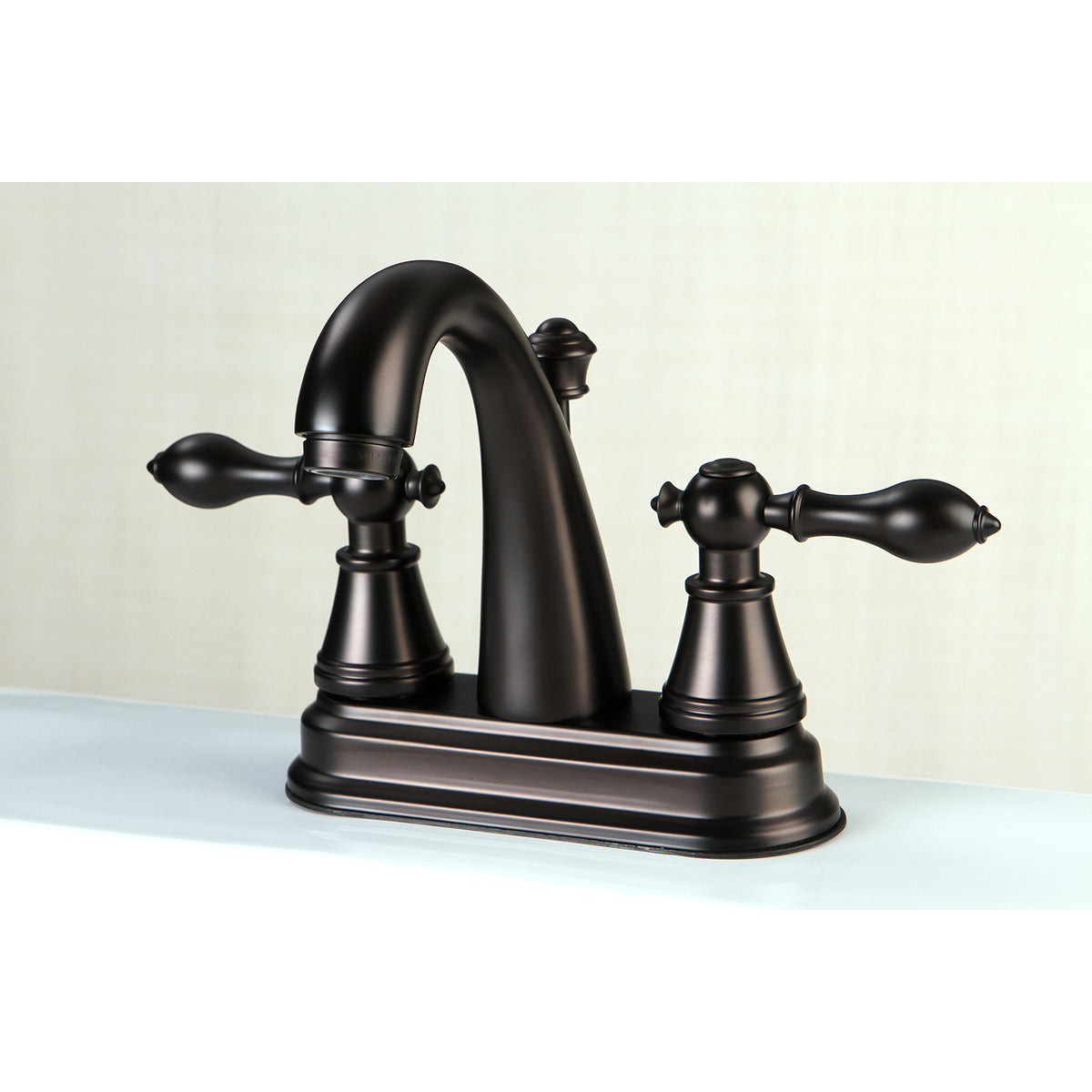 Fauceture FSY7618AL English Classic 4 in. Centerset Bathroom Faucet with Retail Pop-Up