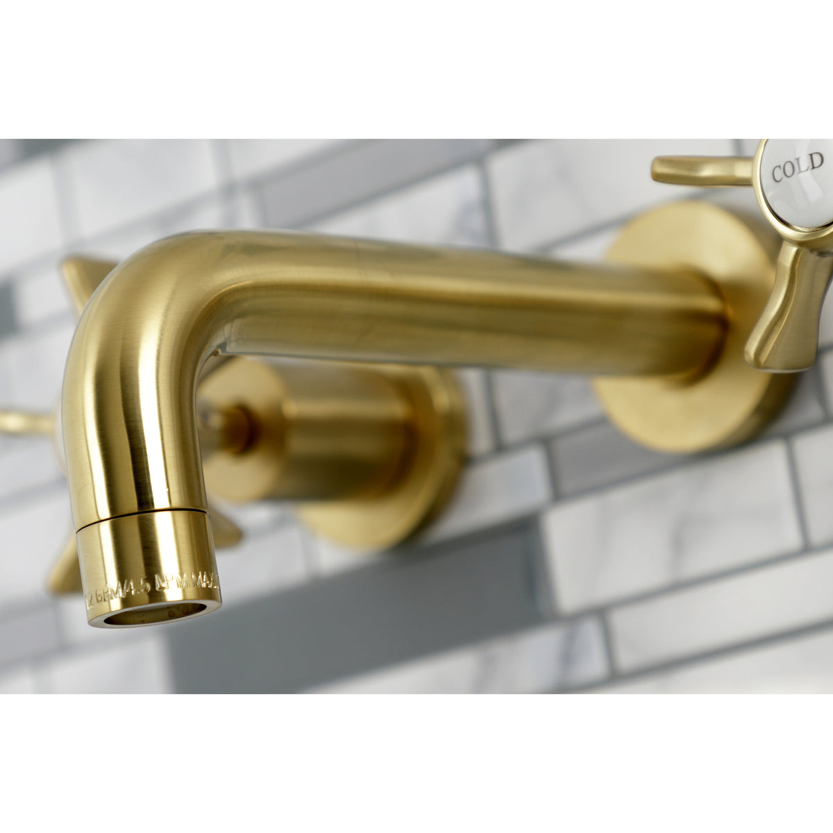 Kingston Brass KS8128NX Hamilton Two-Handle Wall Mount Bathroom Faucet