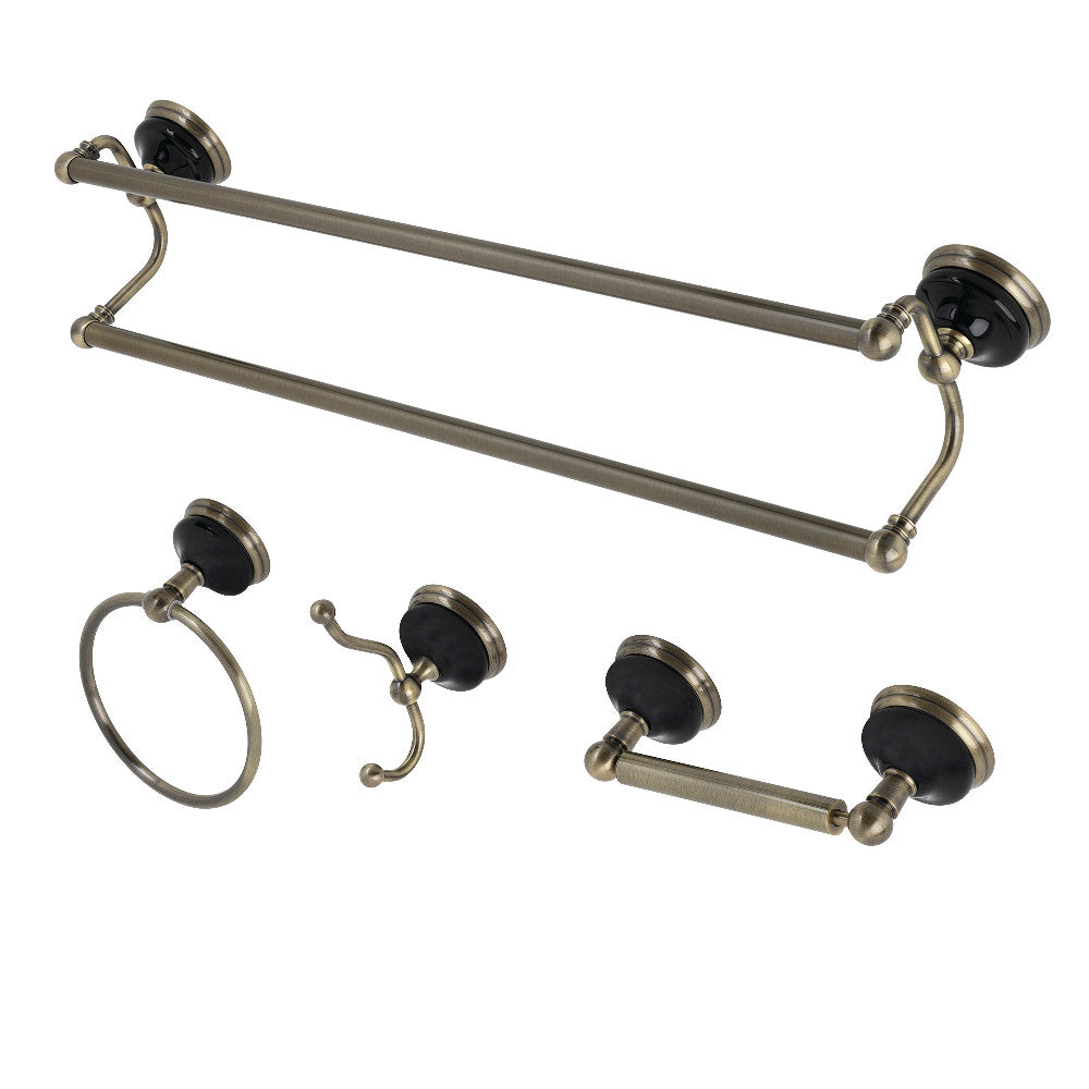 Kingston Brass Water Onyx 4-Piece Bathroom Accessory Set