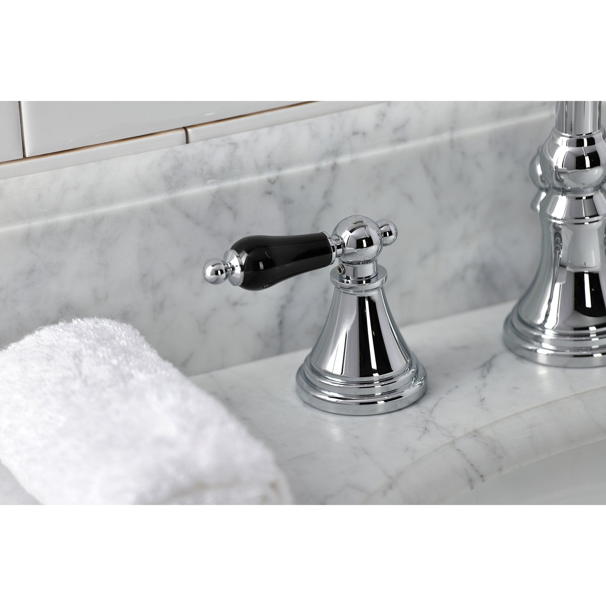 Kingston Brass KS2982PKL Duchess Widespread Bathroom Faucet with Brass Pop-Up