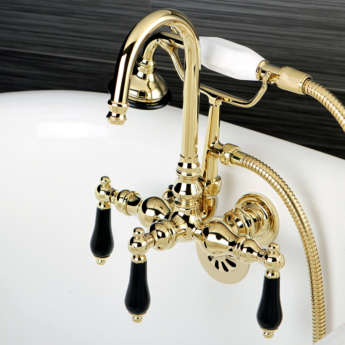 Aqua Vintage Duchess Wall Mount Clawfoot Tub Faucet