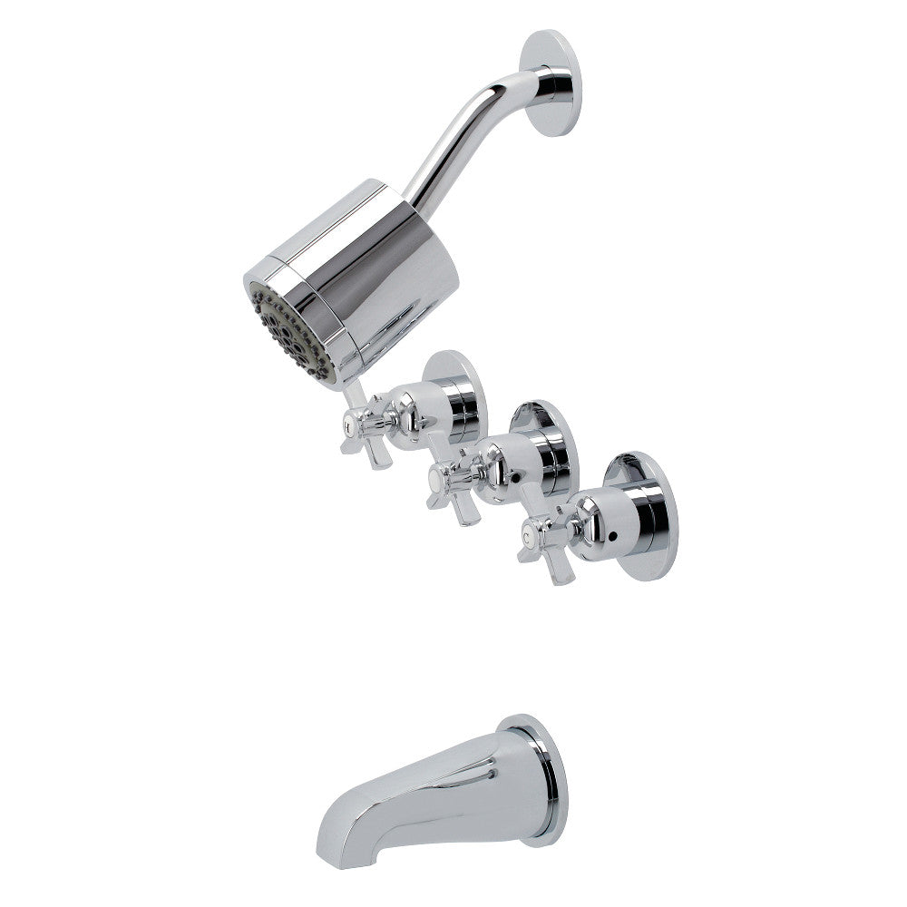 Millennium Three-Handle Tub and Shower Faucet