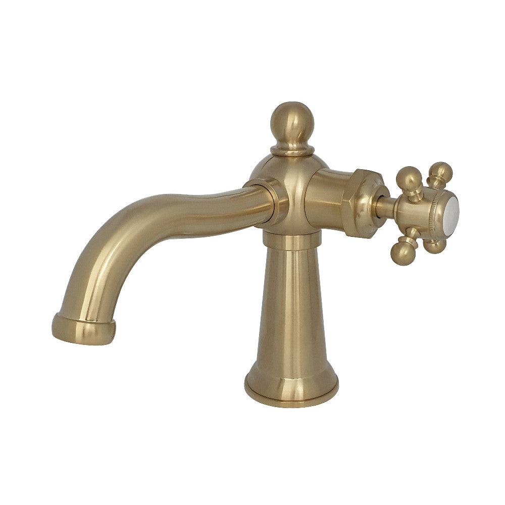Kingston Brass KS154BXBN Nautical Single-Handle Bathroom Faucet with Push Pop-Up