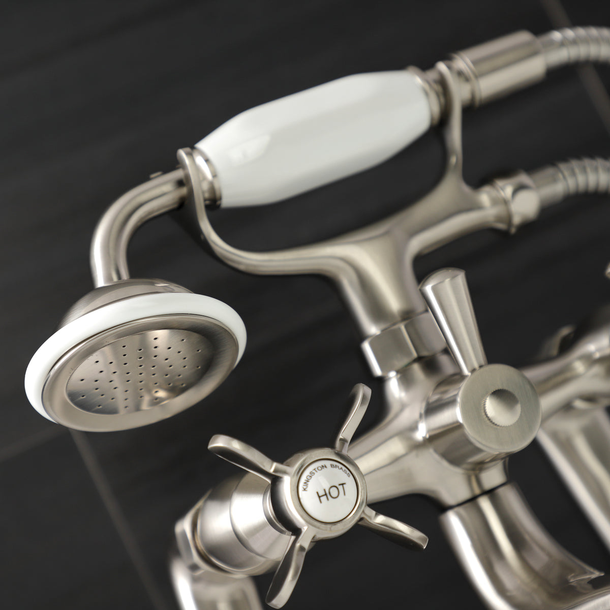 Essex Deck Mount Clawfoot Tub Faucet with Hand Shower