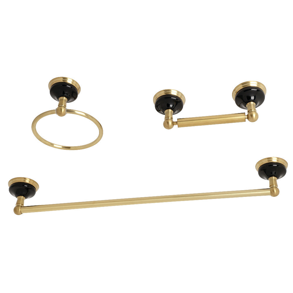 Kingston Brass Water Onyx 3-Piece Bathroom Accessory Set