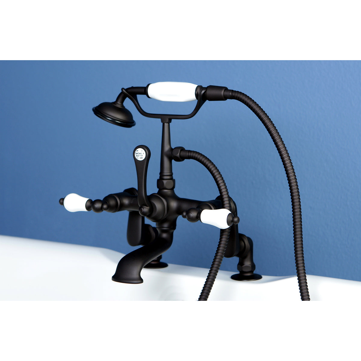 Vintage Adjustable Center Deck Mount Tub Faucet