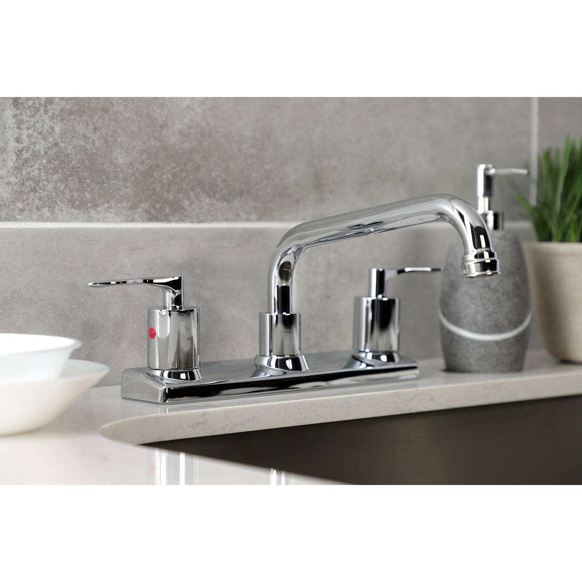 Kingston Brass FB2138SVL Serena Centerset Kitchen Faucet