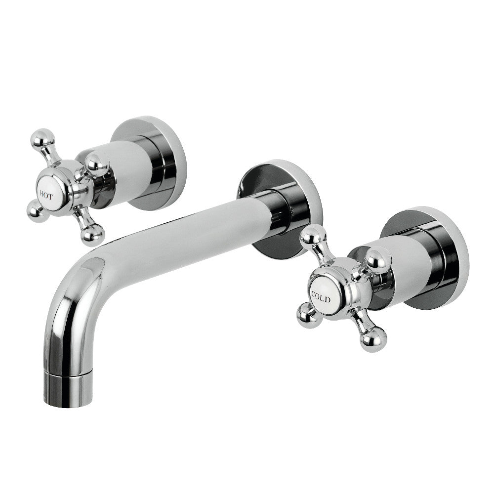 Kingston Brass KS8121BX Metropolitan 2-Handle 8 in. Wall Mount Bathroom Faucet