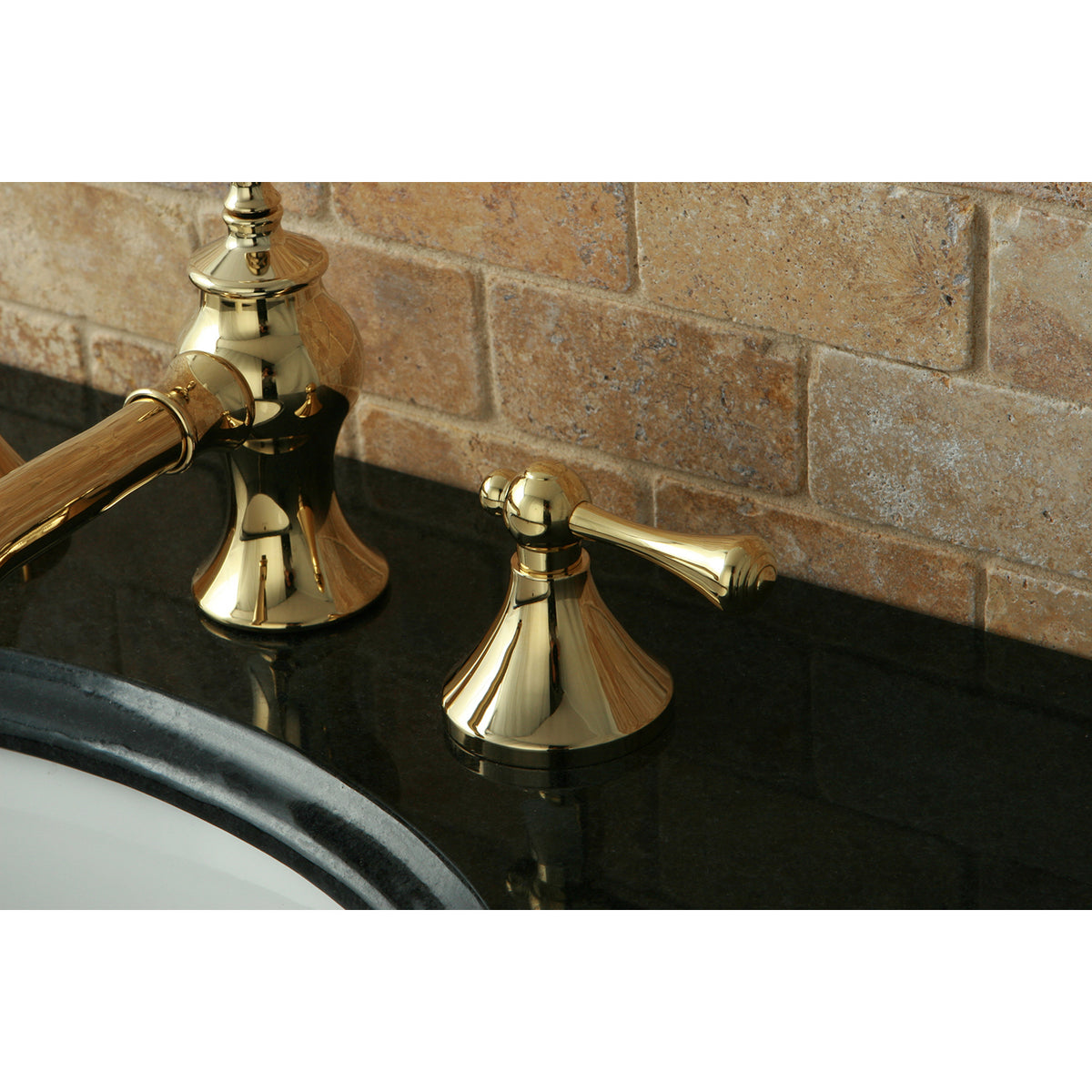 Kingston Brass KC7068BL 8 in. Widespread Bathroom Faucet