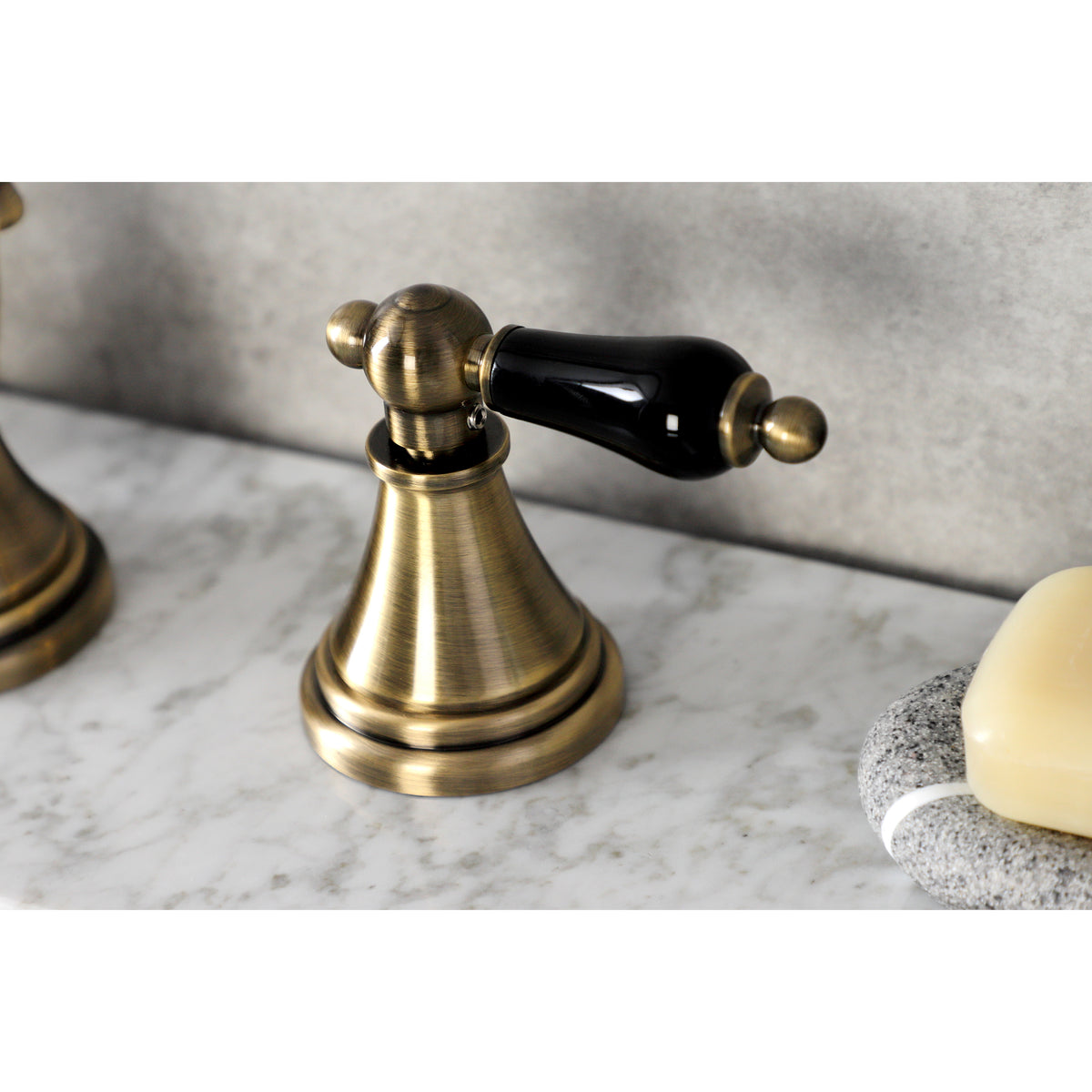 Kingston Brass KS2982PKL Duchess Widespread Bathroom Faucet with Brass Pop-Up
