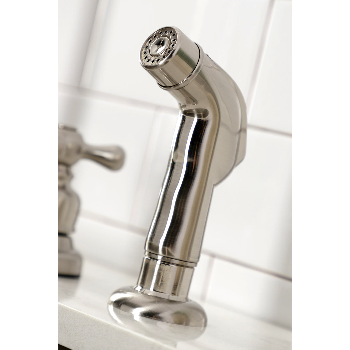 Kingston Brass FB7798AXSP Victorian 8-Inch Centerset Kitchen Faucet with Sprayer