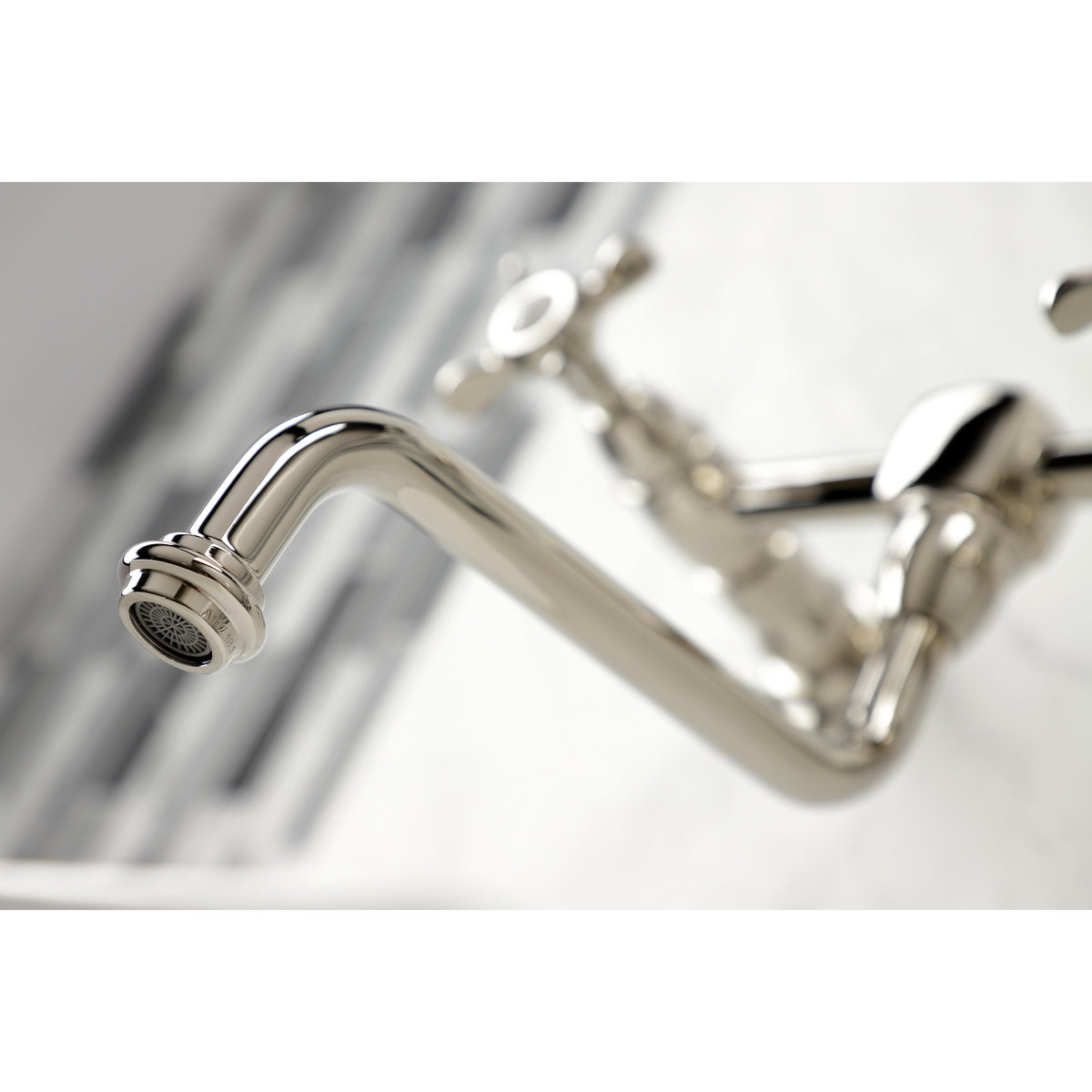 Kingston Brass KS1216BEX Essex Wall Mount Bathroom Faucet