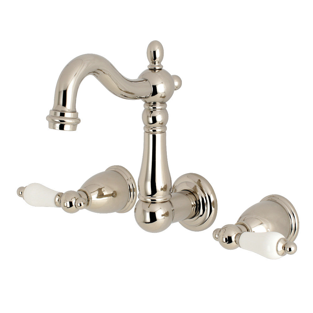 Kingston Brass KS1225PL Heritage Wall Mount Bathroom Faucet