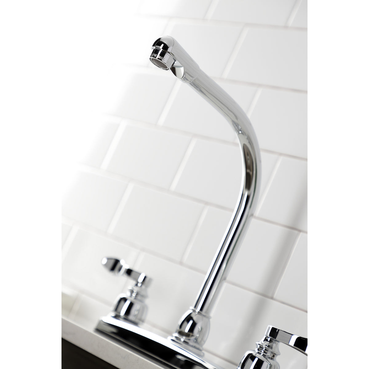 Kingston Brass FB758NFLSP NuWave French 8-Inch Centerset Kitchen Faucet with Sprayer