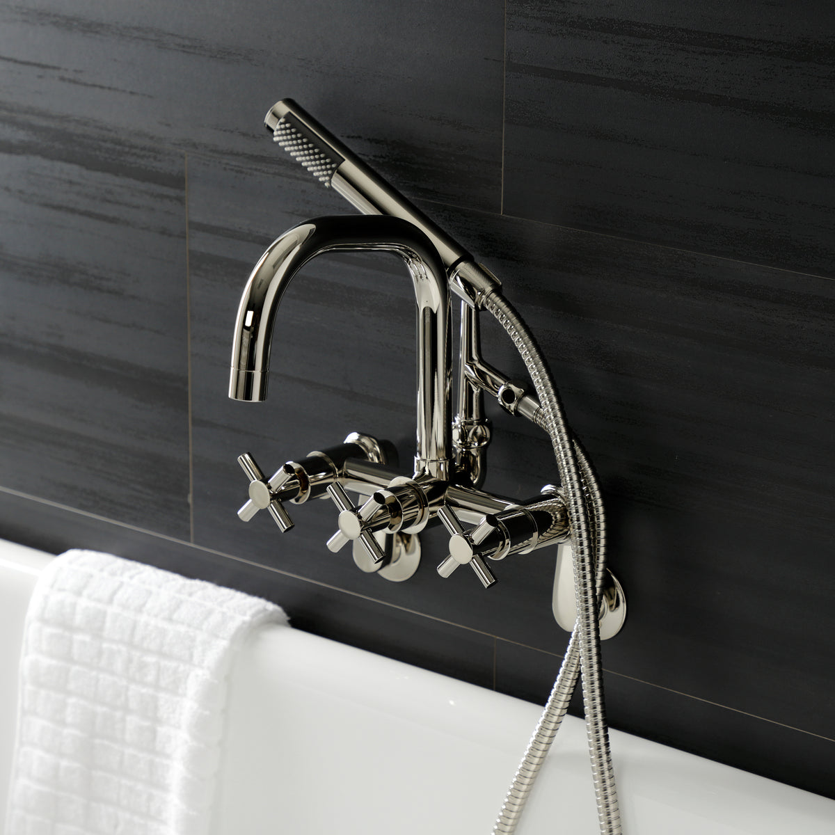 Aqua Vintage Concord Wall Mount Clawfoot Tub Faucet