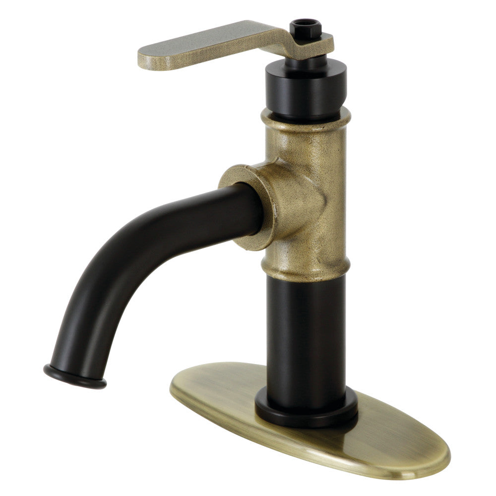 Kingston Brass KSD2828KL Whitaker Single-Handle Bathroom Faucet with Push Pop-Up